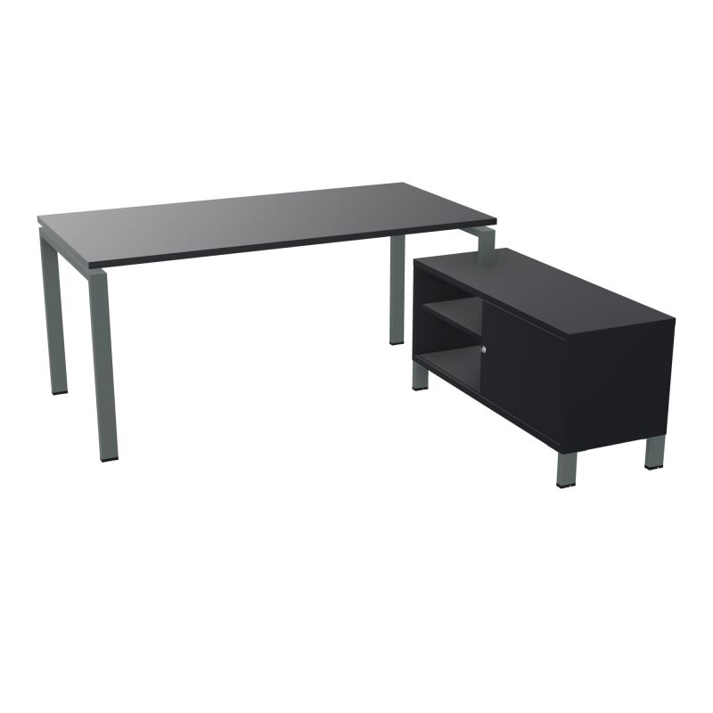 RIO BUREAU RECT. 178X168 PL 160X80 OBT + RET PORT A DROITE SIMPLE ACCES  R9 SU R9