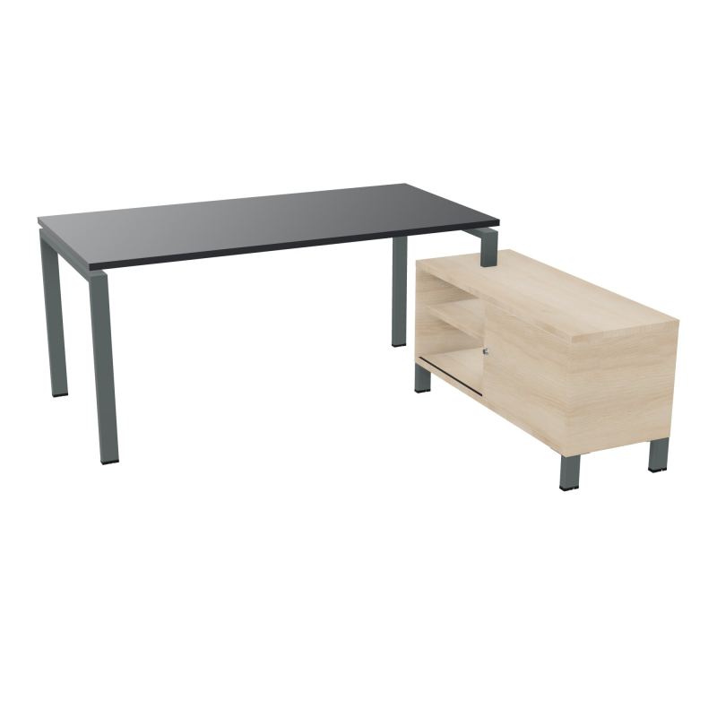 RIO BUREAU RECT. 178X168 PL 160X80 OBT + RET PORT A DROITE SIMPLE ACCES  R9 SU RZ