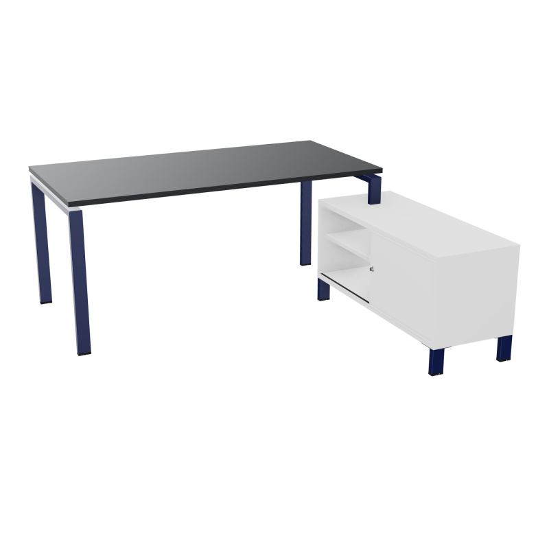 RIO BUREAU RECT. 178X168 PL 160X80 OBT + RET PORT A DROITE SIMPLE ACCES  R9 X4 MG