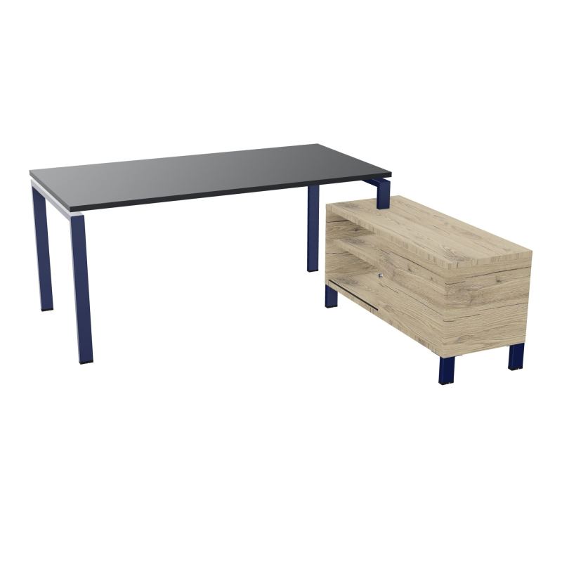 RIO BUREAU RECT. 178X168 PL 160X80 OBT + RET PORT A DROITE SIMPLE ACCES  R9 X4 R3