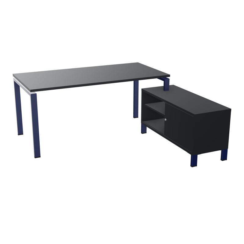 RIO BUREAU RECT. 178X168 PL 160X80 OBT + RET PORT A DROITE SIMPLE ACCES  R9 X4 R9