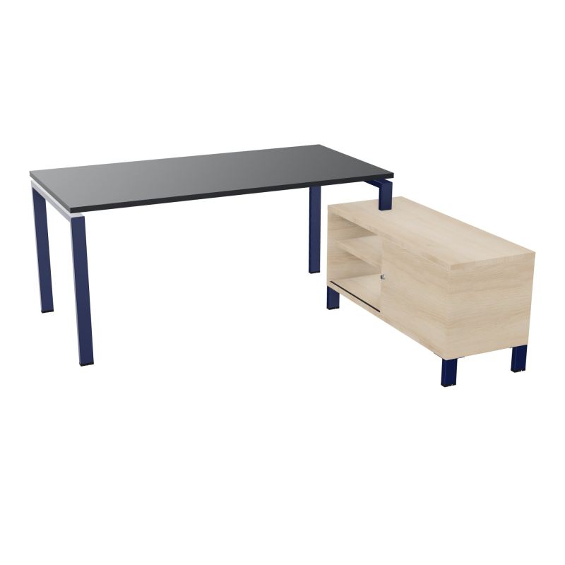 RIO BUREAU RECT. 178X168 PL 160X80 OBT + RET PORT A DROITE SIMPLE ACCES  R9 X4 RZ