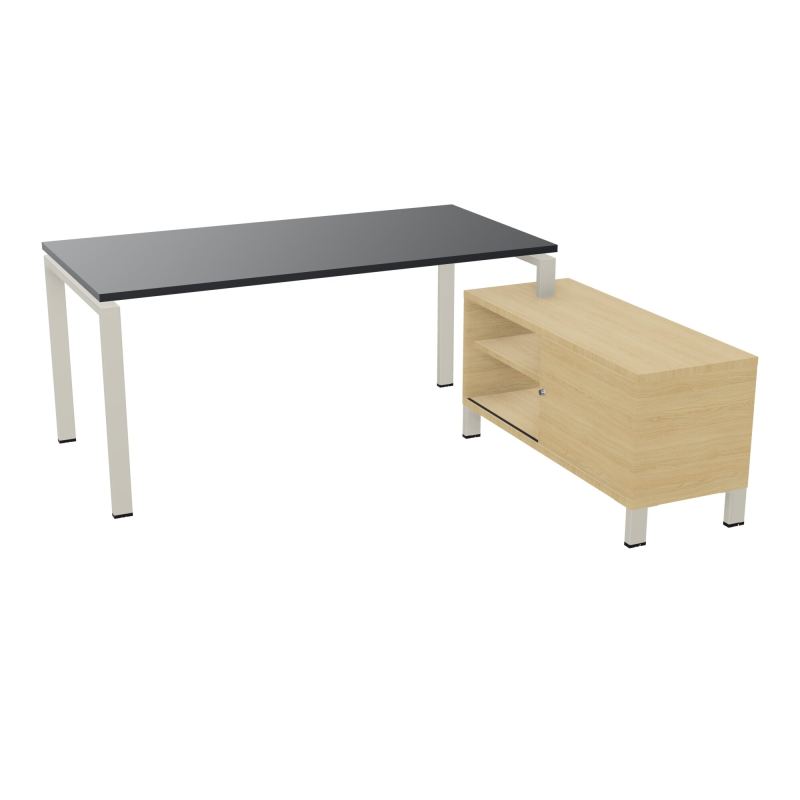 RIO BUREAU RECT. 178X168 PL 160X80 OBT + RET PORT A DROITE SIMPLE ACCES  R9 ZC R1