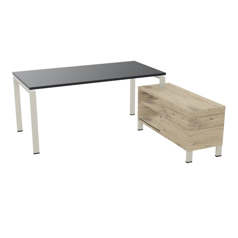 RIO BUREAU RECT. 178X168 PL 160X80 OBT + RET PORT A DROITE SIMPLE ACCES  R9 ZC R3