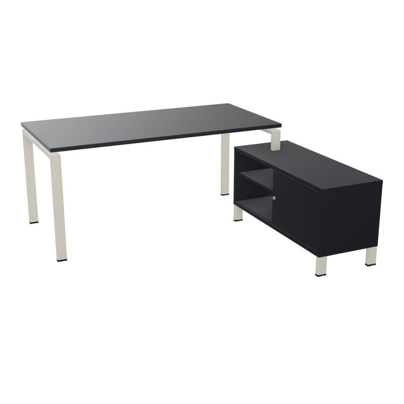 RIO BUREAU RECT. 178X168 PL 160X80 OBT + RET PORT A DROITE SIMPLE ACCES  R9 ZC R9
