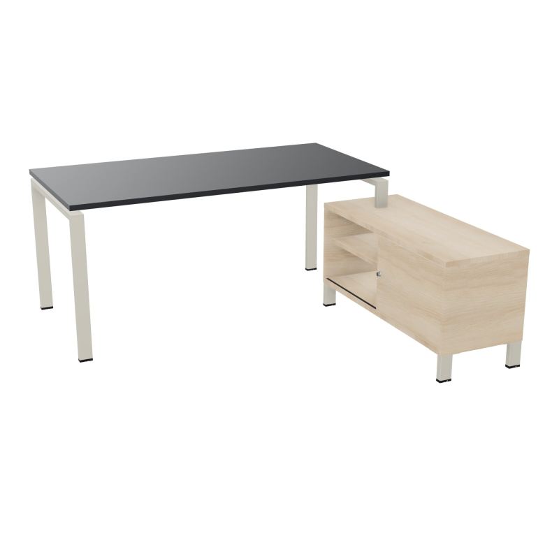 RIO BUREAU RECT. 178X168 PL 160X80 OBT + RET PORT A DROITE SIMPLE ACCES  R9 ZC RZ