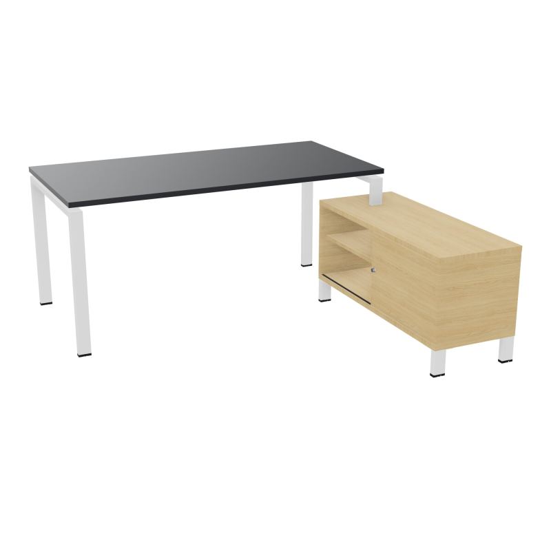 RIO BUREAU RECT. 178X168 PL 160X80 OBT + RET PORT A DROITE SIMPLE ACCES  R9 ZO R1