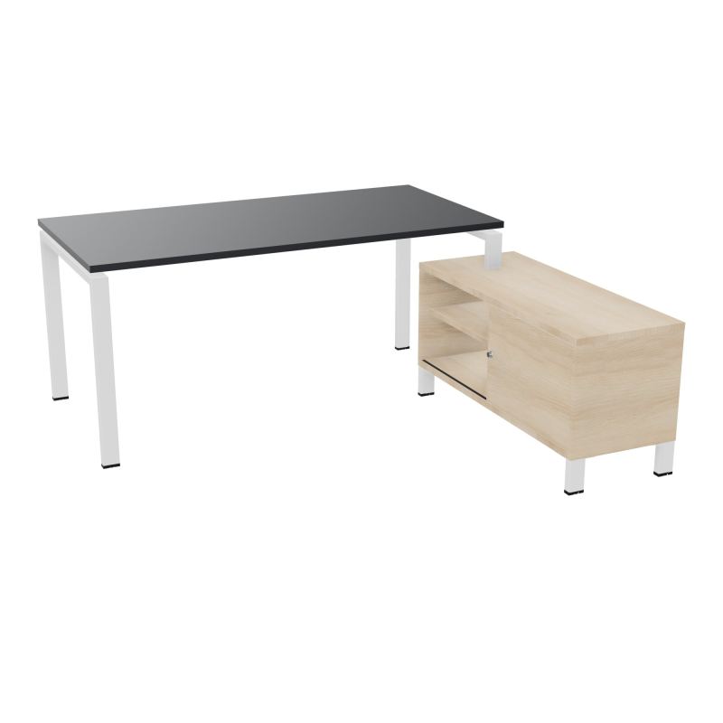 RIO BUREAU RECT. 178X168 PL 160X80 OBT + RET PORT A DROITE SIMPLE ACCES  R9 ZO RZ