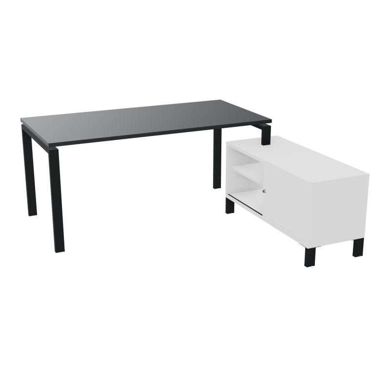 RIO BUREAU RECT. 178X168 PL 160X80 OBT + RET PORT A DROITE SIMPLE ACCES  R9 ZP MG