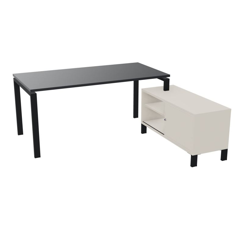 RIO BUREAU RECT. 178X168 PL 160X80 OBT + RET PORT A DROITE SIMPLE ACCES  R9 ZP N5