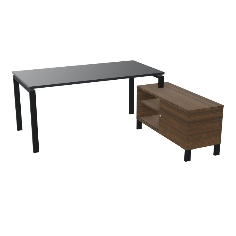 RIO BUREAU RECT. 178X168 PL 160X80 OBT + RET PORT A DROITE SIMPLE ACCES  R9 ZP N6