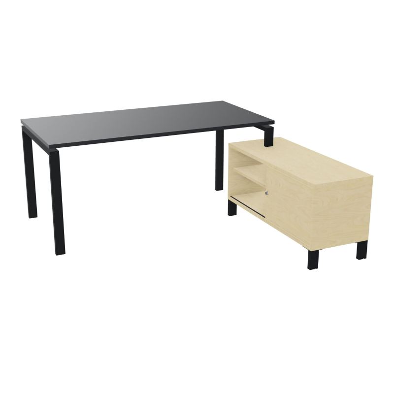 RIO BUREAU RECT. 178X168 PL 160X80 OBT + RET PORT A DROITE SIMPLE ACCES  R9 ZP N8