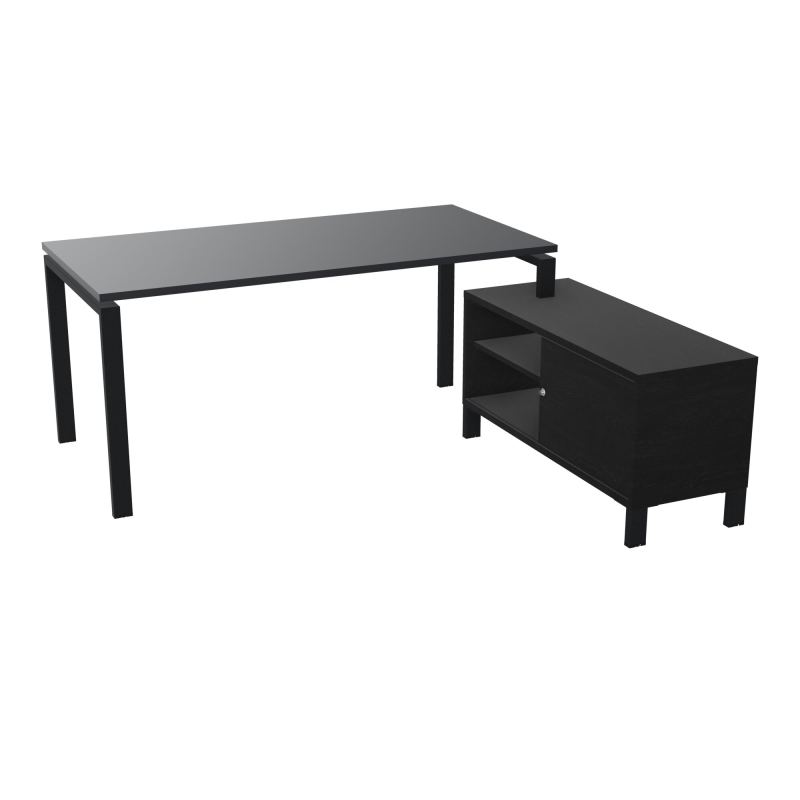 RIO BUREAU RECT. 178X168 PL 160X80 OBT + RET PORT A DROITE SIMPLE ACCES  R9 ZP RK