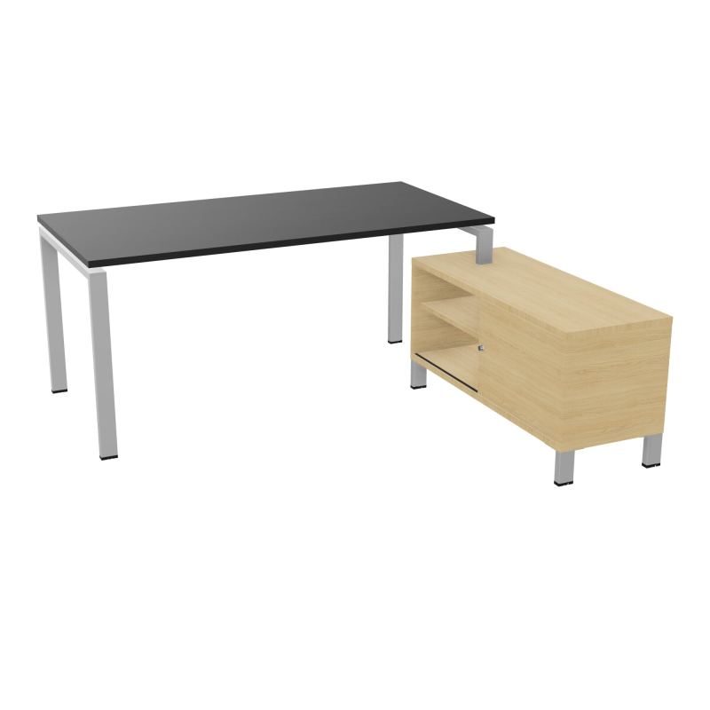RIO BUREAU RECT. 178X168 PL 160X80 OBT + RET PORT A DROITE SIMPLE ACCES  RK SA R1