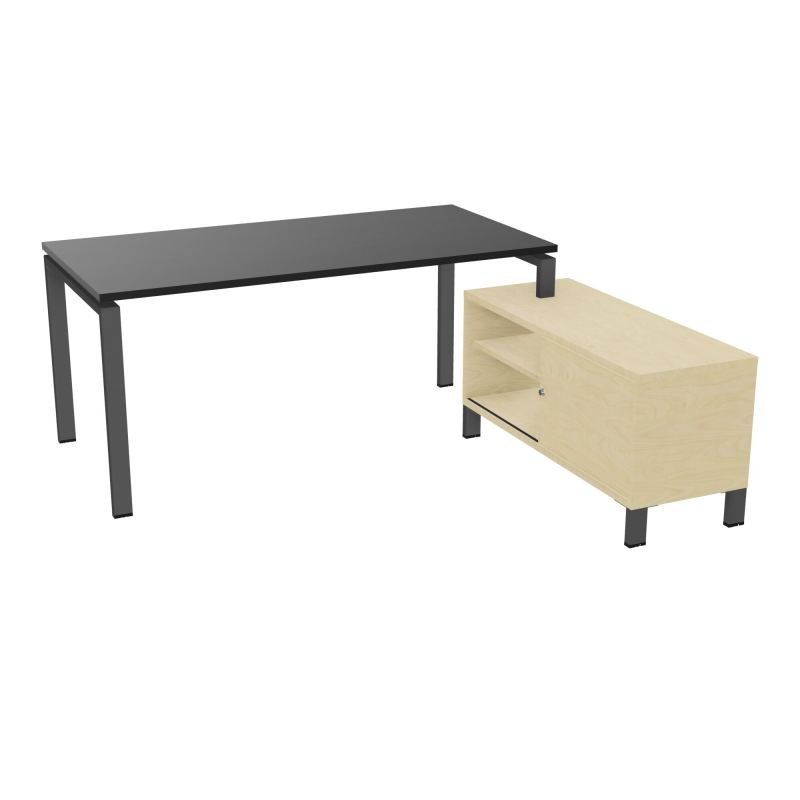 RIO BUREAU RECT. 178X168 PL 160X80 OBT + RET PORT A DROITE SIMPLE ACCES  RK SC N8