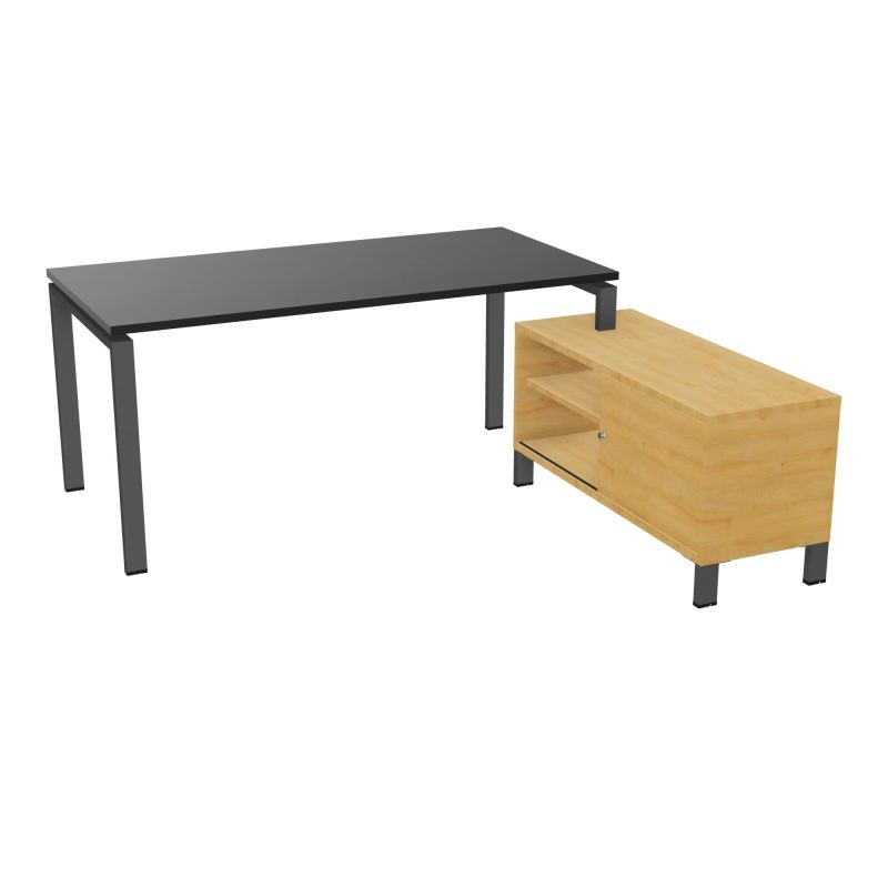 RIO BUREAU RECT. 178X168 PL 160X80 OBT + RET PORT A DROITE SIMPLE ACCES  RK SC R5