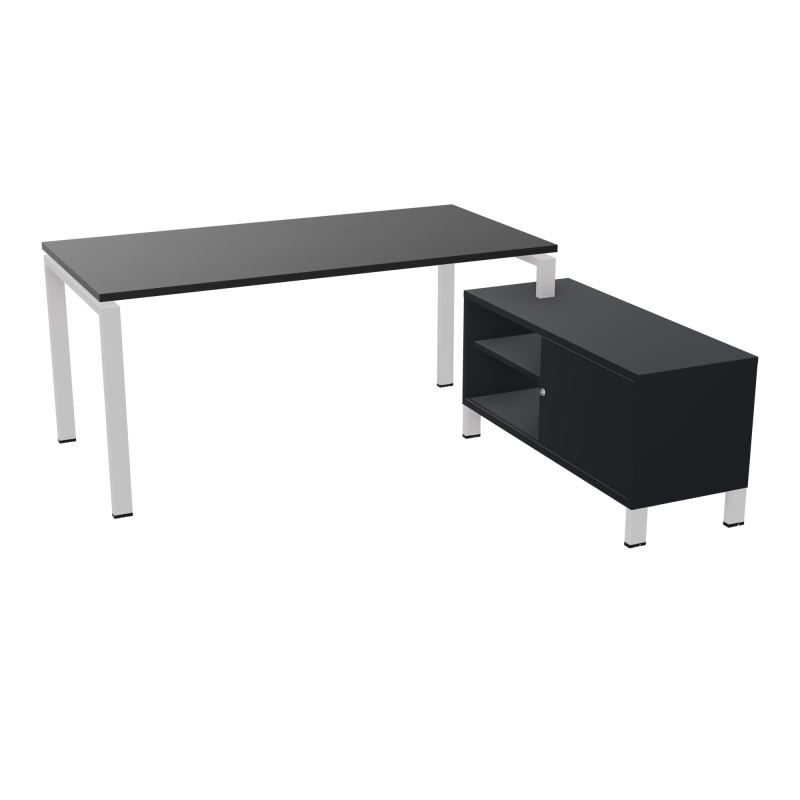 RIO BUREAU RECT. 178X168 PL 160X80 OBT + RET PORT A DROITE SIMPLE ACCES  RK SD R9