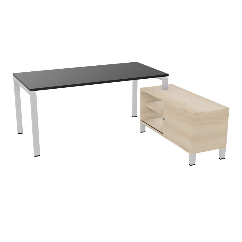 RIO BUREAU RECT. 178X168 PL 160X80 OBT + RET PORT A DROITE SIMPLE ACCES  RK SD RZ