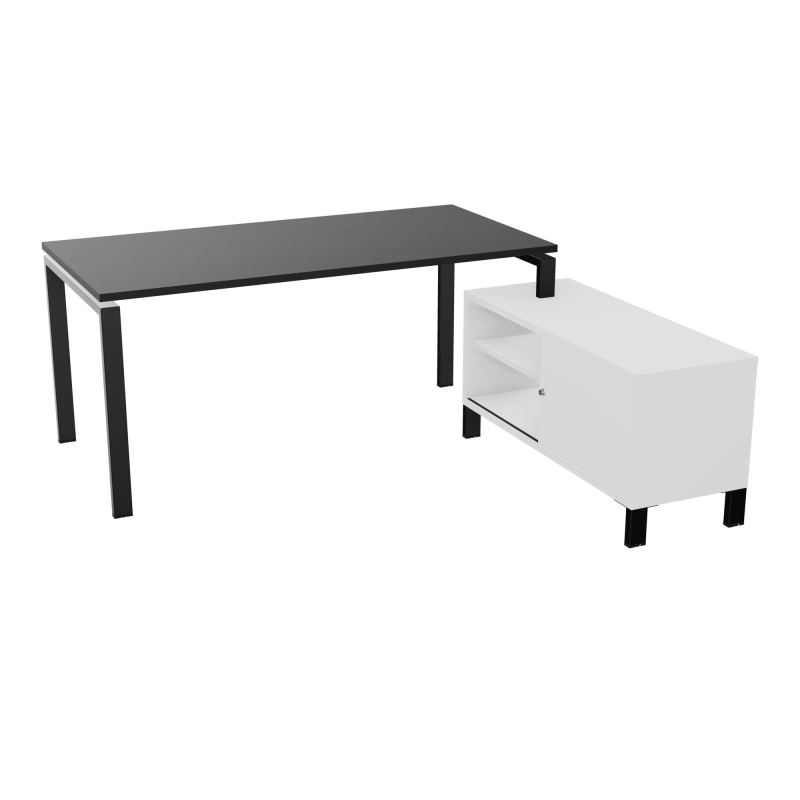 RIO BUREAU RECT. 178X168 PL 160X80 OBT + RET PORT A DROITE SIMPLE ACCES  RK SG MG