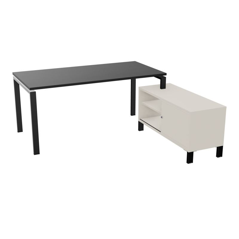 RIO BUREAU RECT. 178X168 PL 160X80 OBT + RET PORT A DROITE SIMPLE ACCES  RK SG N5