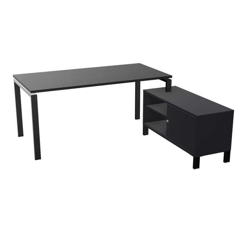 RIO BUREAU RECT. 178X168 PL 160X80 OBT + RET PORT A DROITE SIMPLE ACCES  RK SG R9