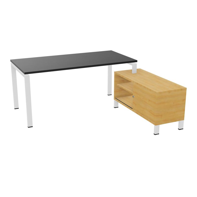 RIO BUREAU RECT. 178X168 PL 160X80 OBT + RET PORT A DROITE SIMPLE ACCES  RK SO R5
