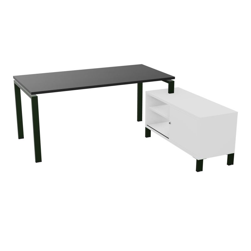 RIO BUREAU RECT. 178X168 PL 160X80 OBT + RET PORT A DROITE SIMPLE ACCES  RK ST MG
