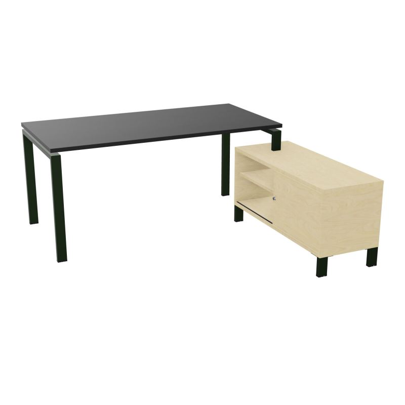 RIO BUREAU RECT. 178X168 PL 160X80 OBT + RET PORT A DROITE SIMPLE ACCES  RK ST N8