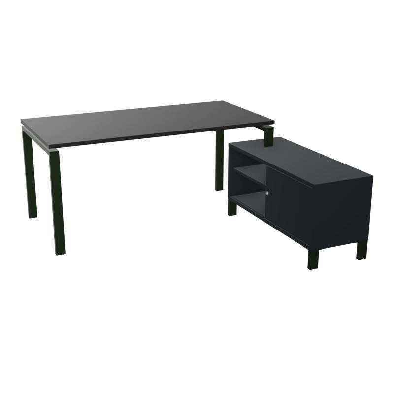 RIO BUREAU RECT. 178X168 PL 160X80 OBT + RET PORT A DROITE SIMPLE ACCES  RK ST R9