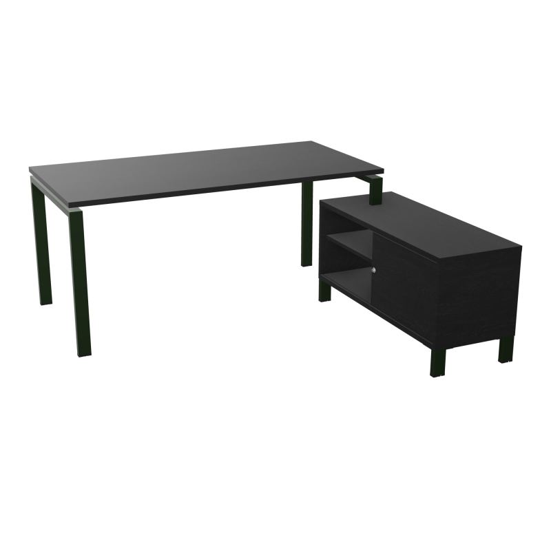 RIO BUREAU RECT. 178X168 PL 160X80 OBT + RET PORT A DROITE SIMPLE ACCES  RK ST RK