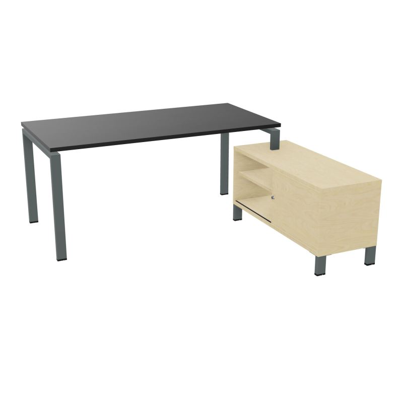 RIO BUREAU RECT. 178X168 PL 160X80 OBT + RET PORT A DROITE SIMPLE ACCES  RK SU N8