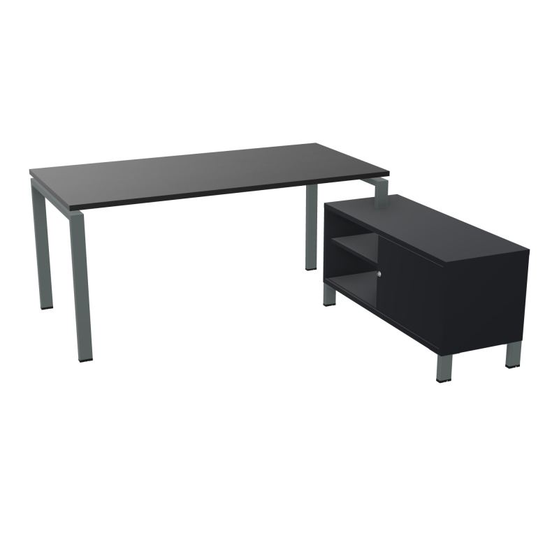RIO BUREAU RECT. 178X168 PL 160X80 OBT + RET PORT A DROITE SIMPLE ACCES  RK SU R9