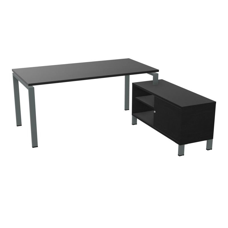 RIO BUREAU RECT. 178X168 PL 160X80 OBT + RET PORT A DROITE SIMPLE ACCES  RK SU RK