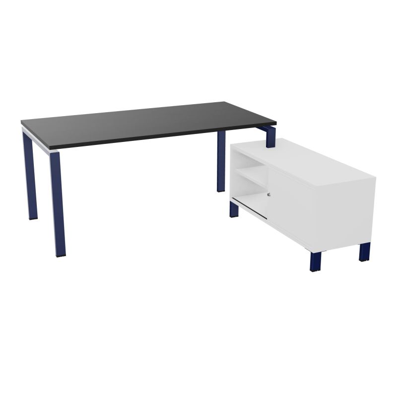RIO BUREAU RECT. 178X168 PL 160X80 OBT + RET PORT A DROITE SIMPLE ACCES  RK X4 MG