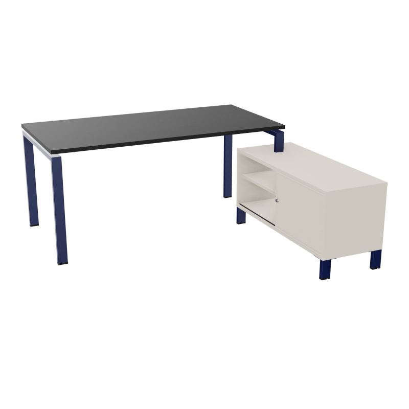 RIO BUREAU RECT. 178X168 PL 160X80 OBT + RET PORT A DROITE SIMPLE ACCES  RK X4 N5