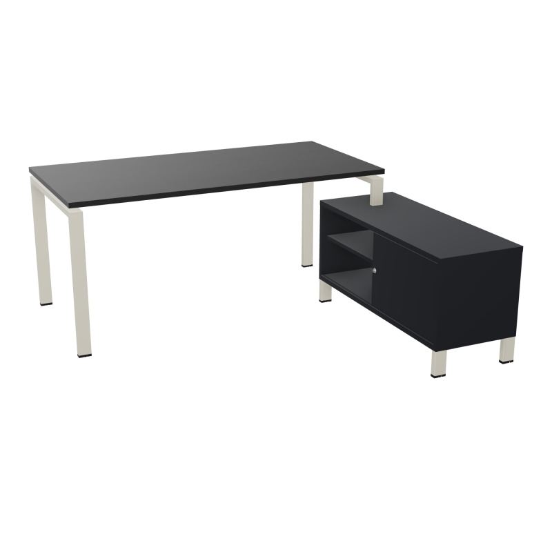 RIO BUREAU RECT. 178X168 PL 160X80 OBT + RET PORT A DROITE SIMPLE ACCES  RK ZC R9