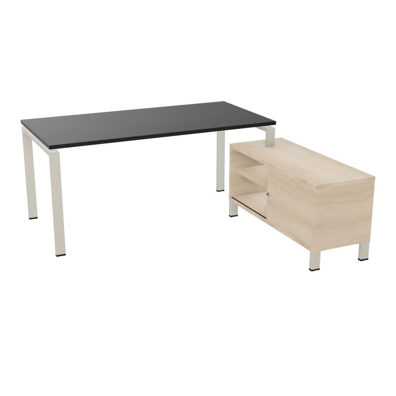 RIO BUREAU RECT. 178X168 PL 160X80 OBT + RET PORT A DROITE SIMPLE ACCES  RK ZC RZ