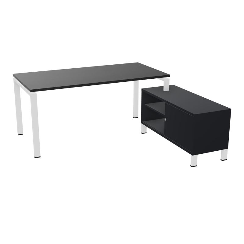 RIO BUREAU RECT. 178X168 PL 160X80 OBT + RET PORT A DROITE SIMPLE ACCES  RK ZO R9