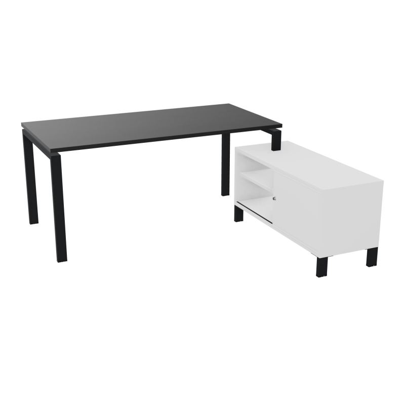 RIO BUREAU RECT. 178X168 PL 160X80 OBT + RET PORT A DROITE SIMPLE ACCES  RK ZP MG