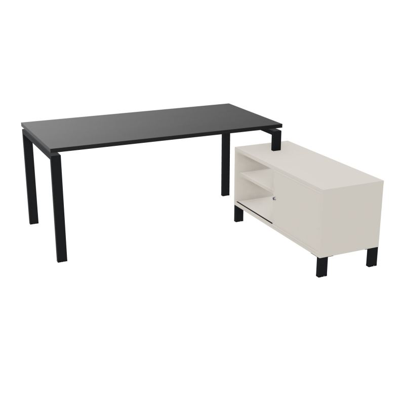 RIO BUREAU RECT. 178X168 PL 160X80 OBT + RET PORT A DROITE SIMPLE ACCES  RK ZP N5