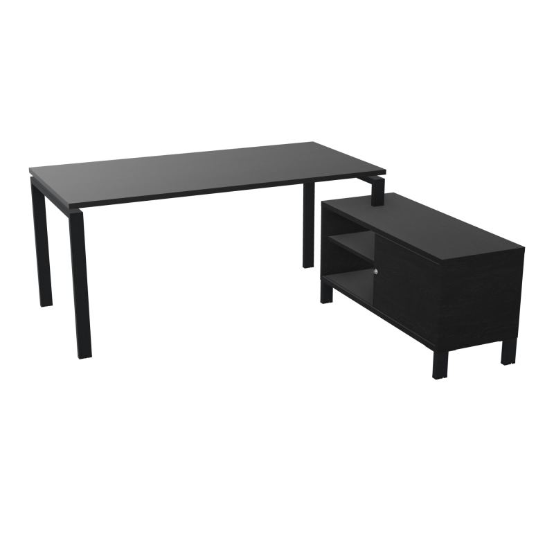 RIO BUREAU RECT. 178X168 PL 160X80 OBT + RET PORT A DROITE SIMPLE ACCES  RK ZP RK