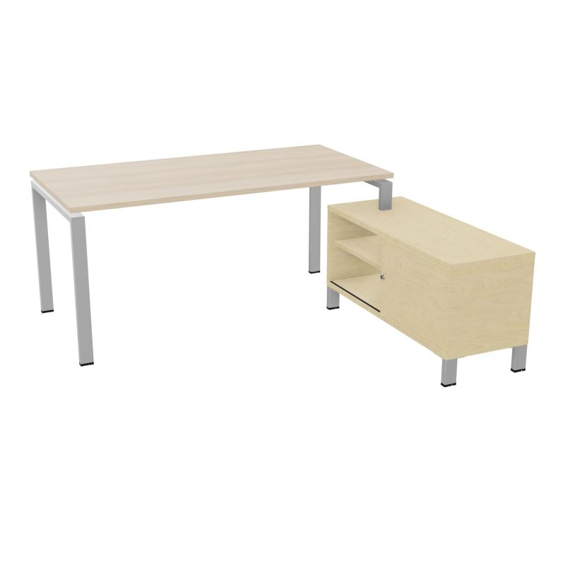 RIO BUREAU RECT. 178X168 PL 160X80 OBT + RET PORT A DROITE SIMPLE ACCES  RZ SA N8
