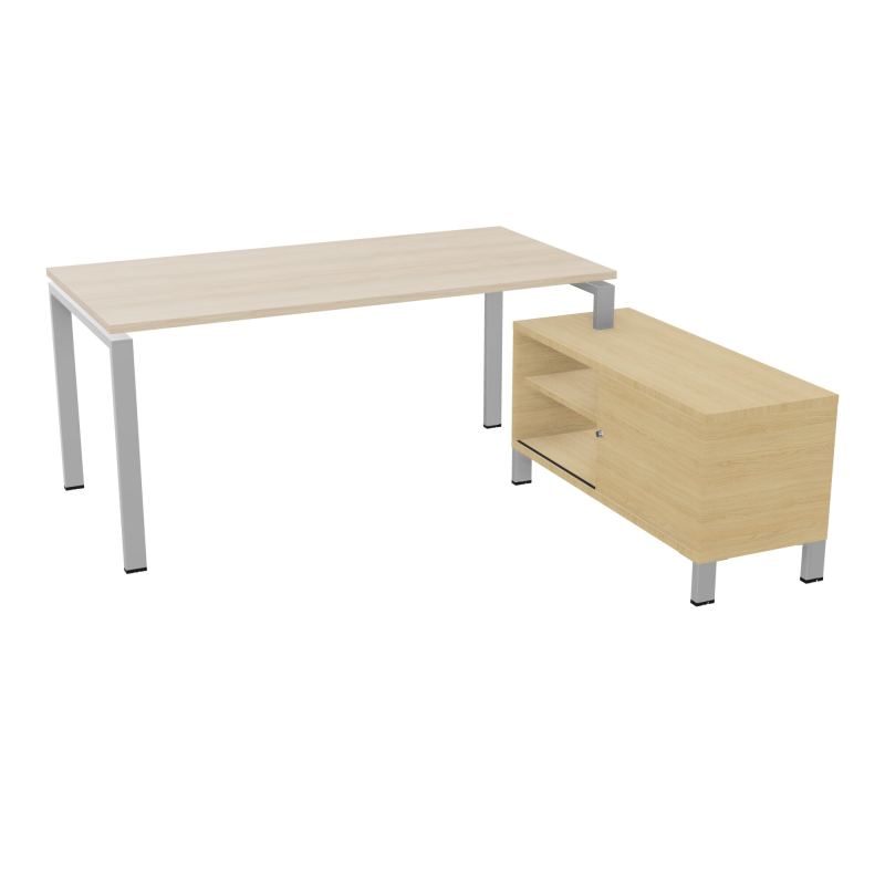 RIO BUREAU RECT. 178X168 PL 160X80 OBT + RET PORT A DROITE SIMPLE ACCES  RZ SA R1