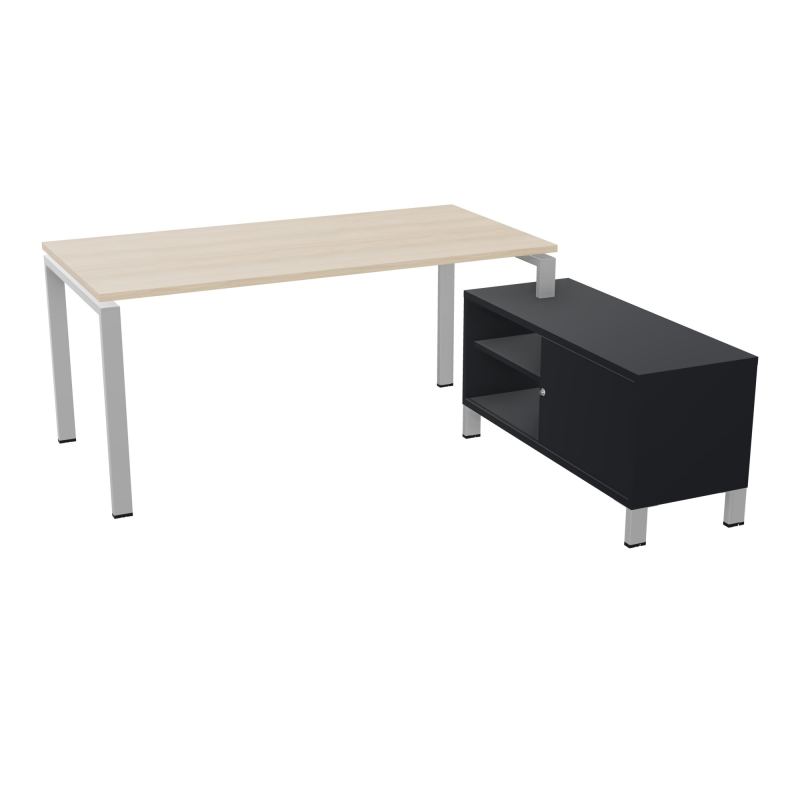 RIO BUREAU RECT. 178X168 PL 160X80 OBT + RET PORT A DROITE SIMPLE ACCES  RZ SA R9