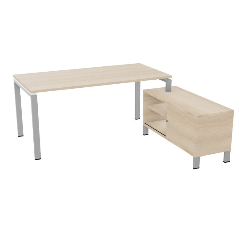 RIO BUREAU RECT. 178X168 PL 160X80 OBT + RET PORT A DROITE SIMPLE ACCES  RZ SA RZ