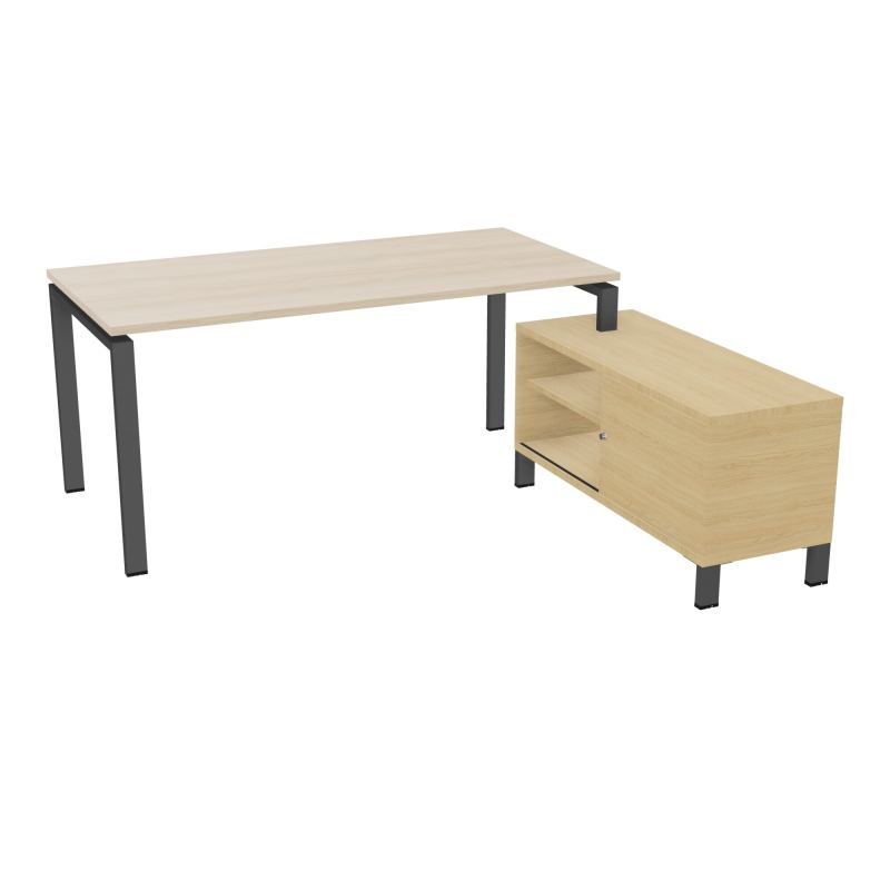 RIO BUREAU RECT. 178X168 PL 160X80 OBT + RET PORT A DROITE SIMPLE ACCES  RZ SC R1