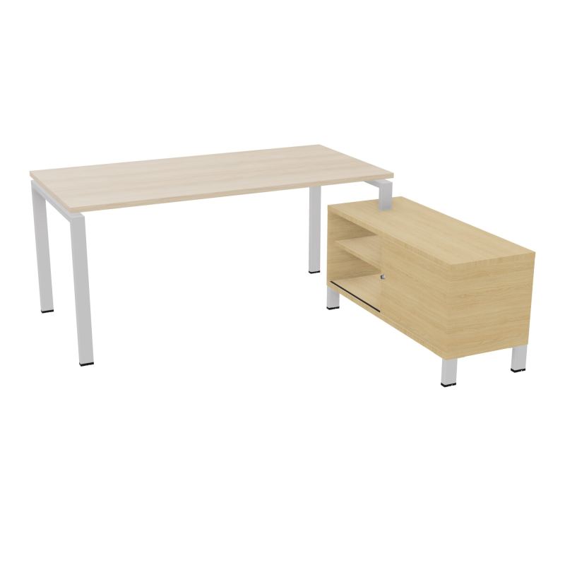 RIO BUREAU RECT. 178X168 PL 160X80 OBT + RET PORT A DROITE SIMPLE ACCES  RZ SD R1