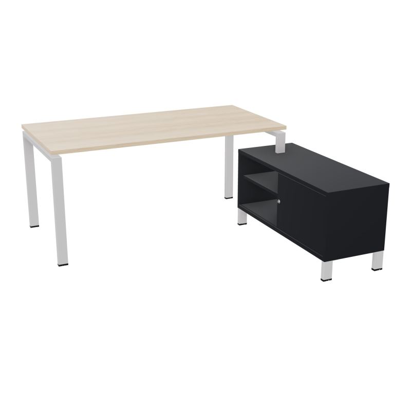 RIO BUREAU RECT. 178X168 PL 160X80 OBT + RET PORT A DROITE SIMPLE ACCES  RZ SD R9