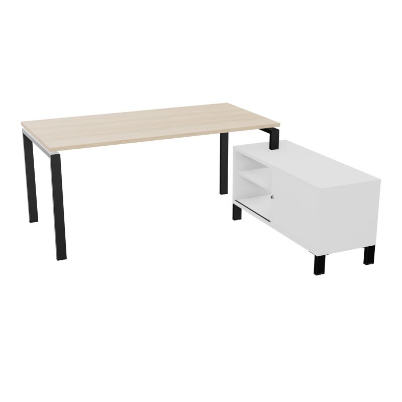 RIO BUREAU RECT. 178X168 PL 160X80 OBT + RET PORT A DROITE SIMPLE ACCES  RZ SG MG