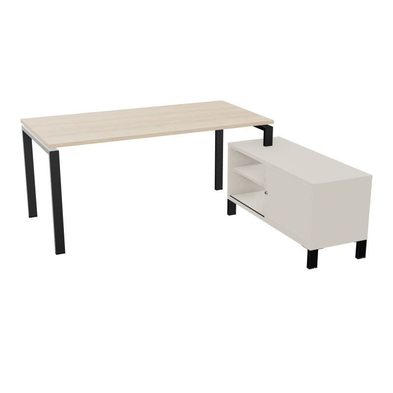 RIO BUREAU RECT. 178X168 PL 160X80 OBT + RET PORT A DROITE SIMPLE ACCES  RZ SG N5